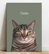 Pop Art Cat Portrait