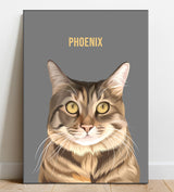 Pop Art Cat Portrait