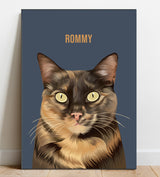 Pop Art Cat Portrait