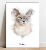 Watercolour Cat Portraits