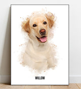 Watercolour Pet Illustration