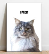 Pop Art Cat Portrait