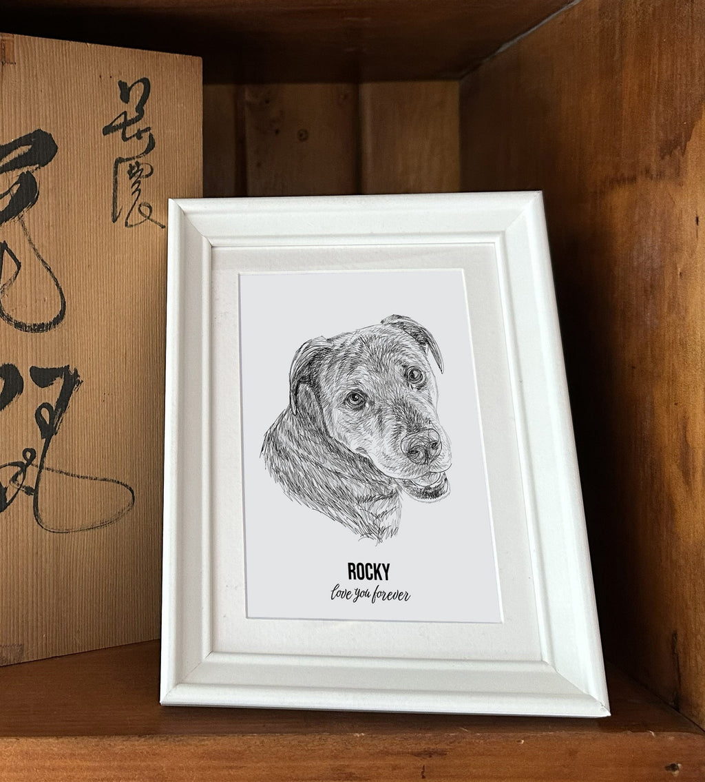Free Desktop Frame featuring your custom portrait – Poster and Paw