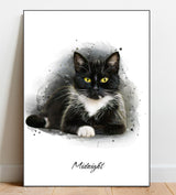 Watercolour Cat Portraits